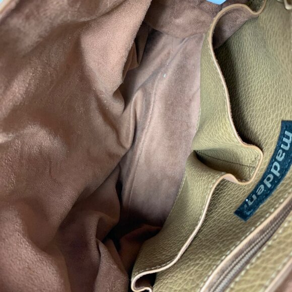 Madden Brown Saddle Bag Flap Fringe Tassel Wide Hippie Strap Aztec VTG Inspired - Picture 9 of 16